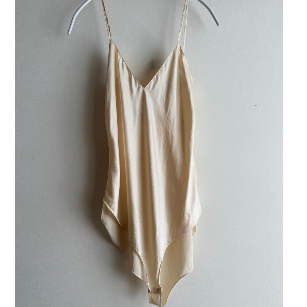 Vintage Silk Studio Cream/Ivory 1-piece bodysuit - Small